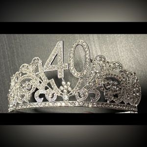Silver 40th Birthday Tiara